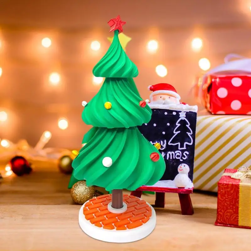 

Dancing Christmas Tree Desk Decor 3D Printed Tree Fidget Toys Dancing Christmas Tree Swaying Tree For Christmas Decoration