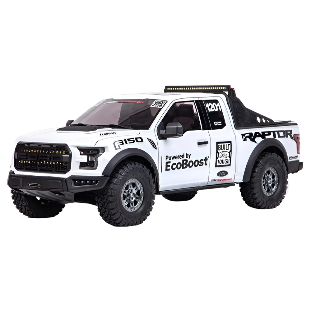 

2025 Version KM F150 1:8 Raptor RTR RC Hobby Car 2.4GHz 1/8 Electric Brushed Remote Control Truck Model Rock Crawler