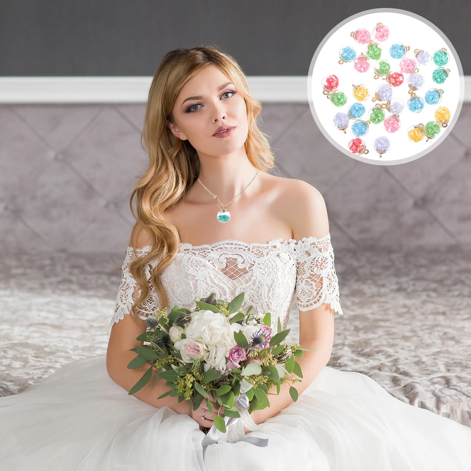 

30 шт., подвески в виде стеклянных шариков, простые серьги, подвески, принадлежности для самостоятельного изготовления ювелирных изделий, украшения дома, подвески в виде стеклянных шариков