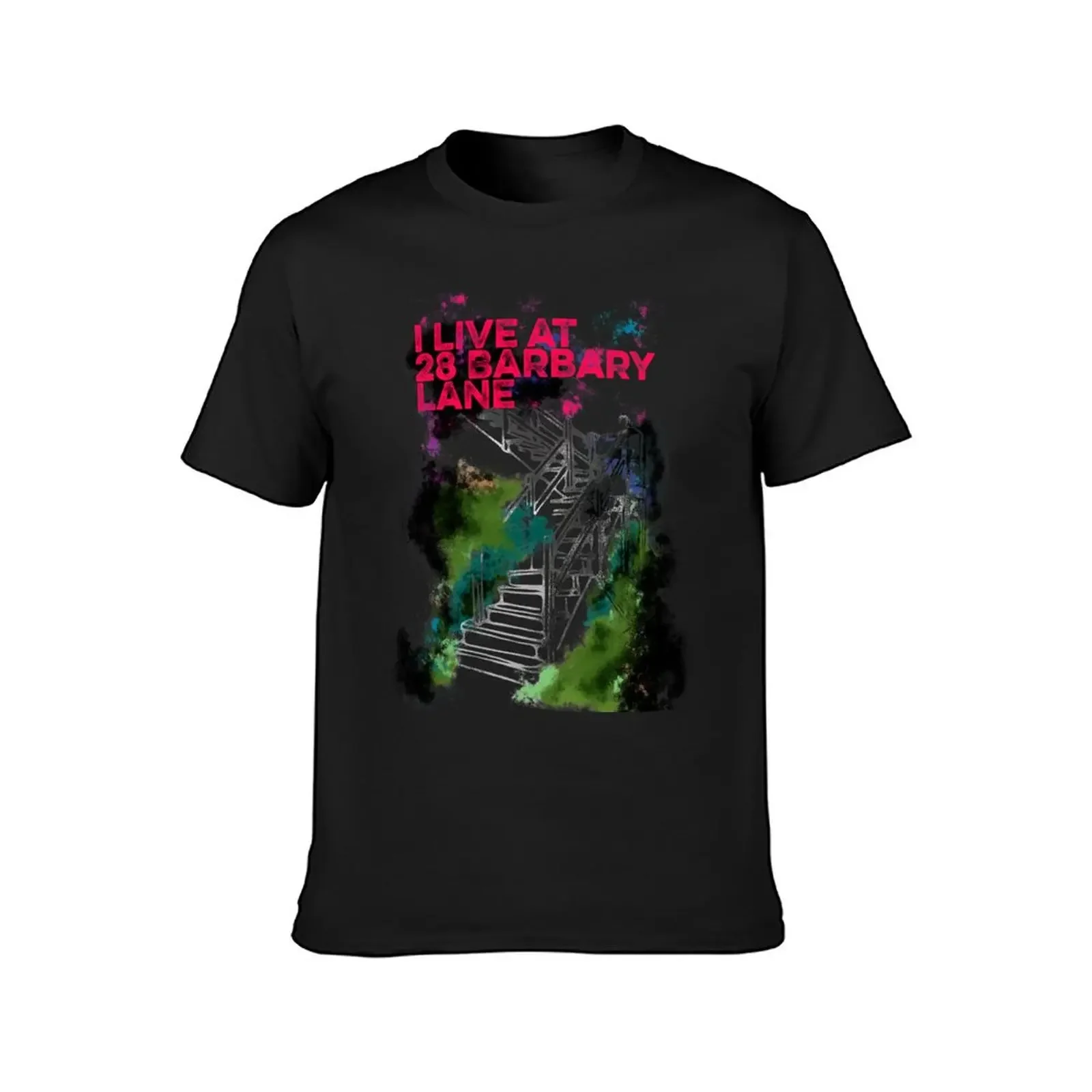 I live at 28 Barbary Lane - Tales of the City T-Shirt oversized t shirt anime figures sublime men clothing