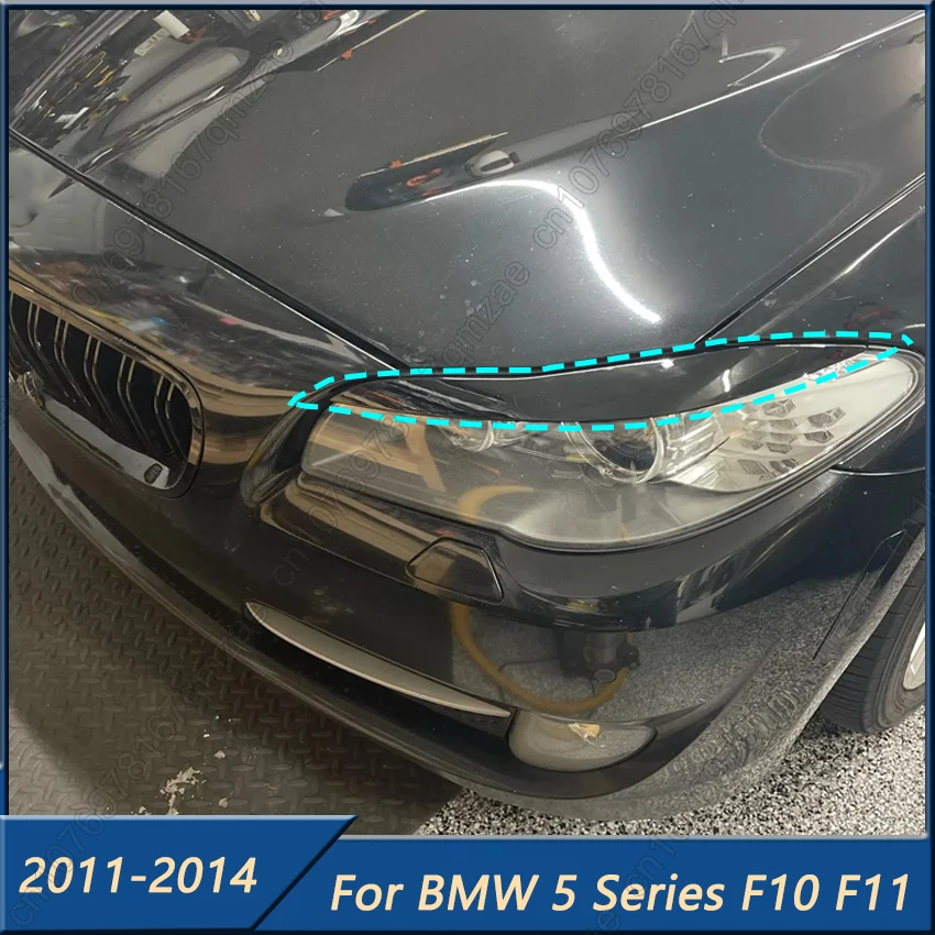 

Автомобильный Стайлинг, крышка для бровей и век для BMW 5 серии F10 F11 535i 525i 520i 530i 2011-2014, комплекты отделки передних фар