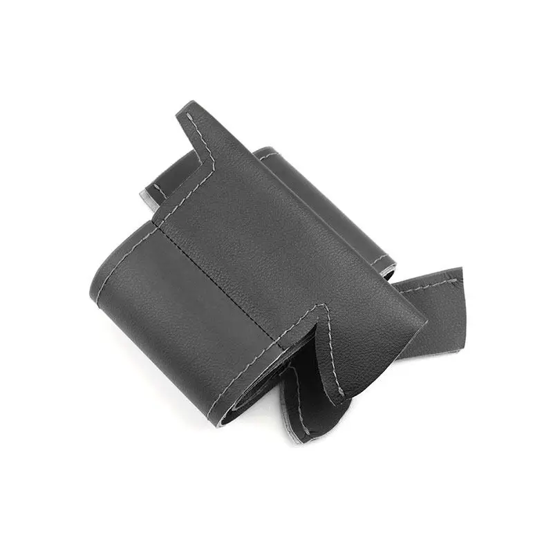 Coprivolante In Pelle E Camoscio Per Peugeot 508 – Cucito A Mano, Nero, Protezione Antiscivolo Per 2011-2018