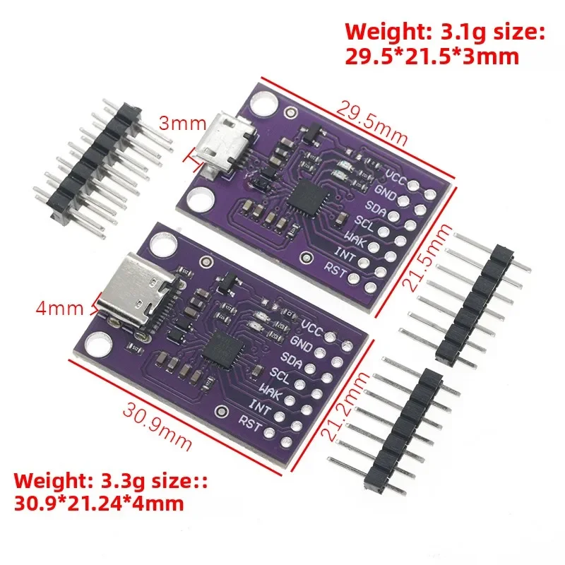 CP2112 디버그 보드 USB-SMBus I2C 통신 모듈 2.0 Arduino용 CCS811 센서 모듈용 MicroUSB 2112 평가 키트