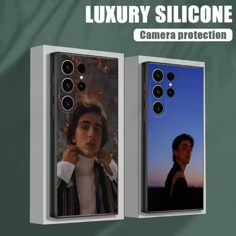 T-Timothee C-Chalamet Phone Case For Samsung S25,S24,S21,S22,S23,S30,Ultra,S20,Plus,Fe,Lite,Note,10 Black Soft Shell