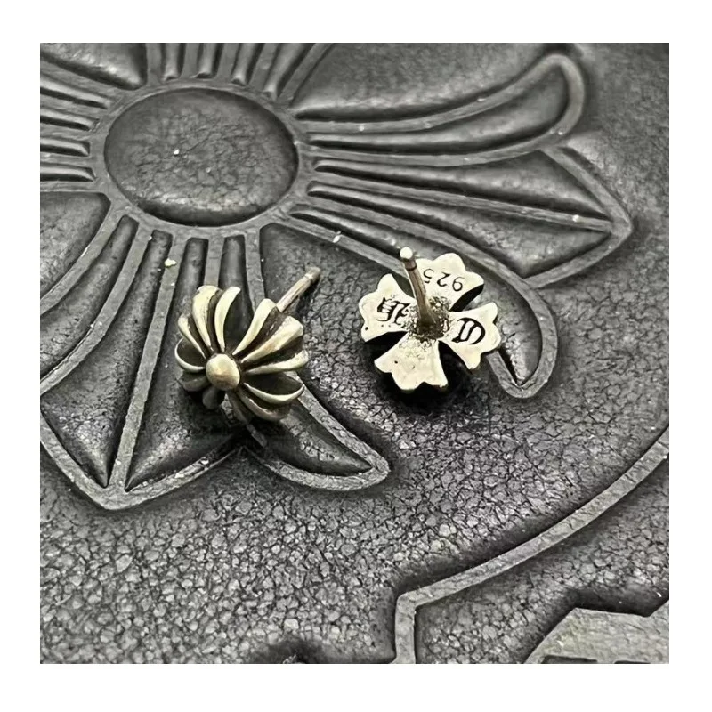 

Trendy Jewelry Pattern Cross Stud Earrings, Earrings Exaggerated Earrings, Thai Silver Niche High Sense