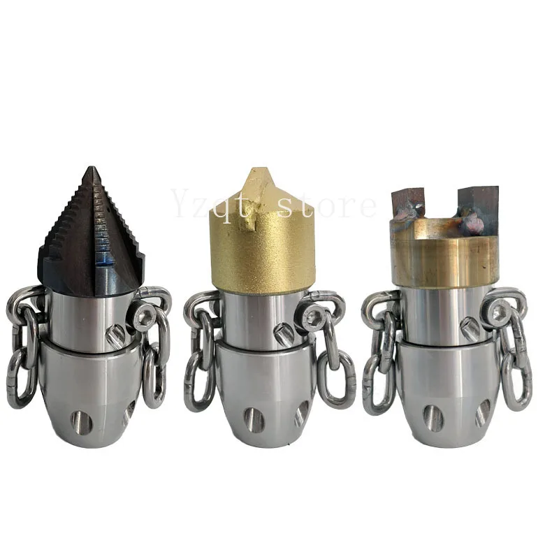 0.5KG rotating stainless steel pagoda chain nozzle dredging cleaning sewer pipe grease dredging machine accessories