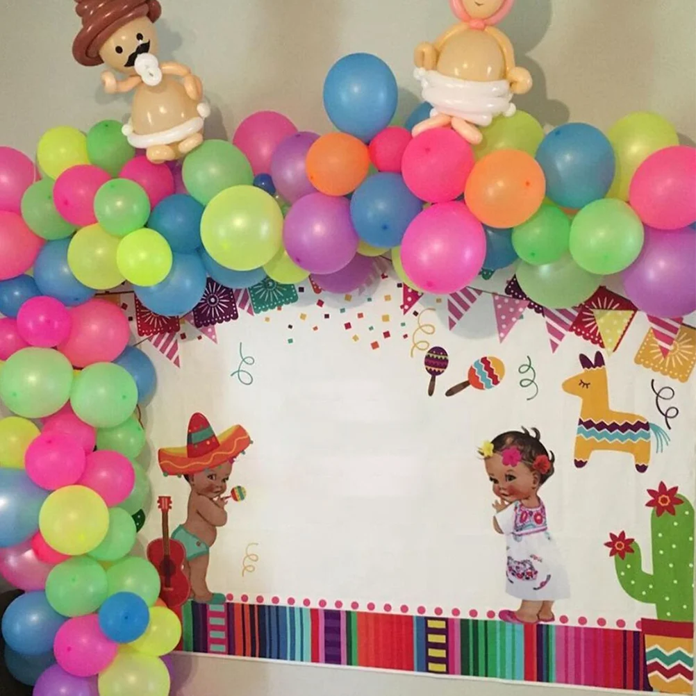 

100Pcs Neon Fluorescent Glow Balloons Glow in The Dark Latex Party Decorations Wedding Birthday Festival Celebration Supplies