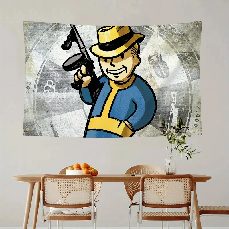 1pc Vault Tec Caesar's Legion Brotherhood Of Steel Flag Flags And Banners Four Hole Polyester Outdoor Decor Room Aesthetic