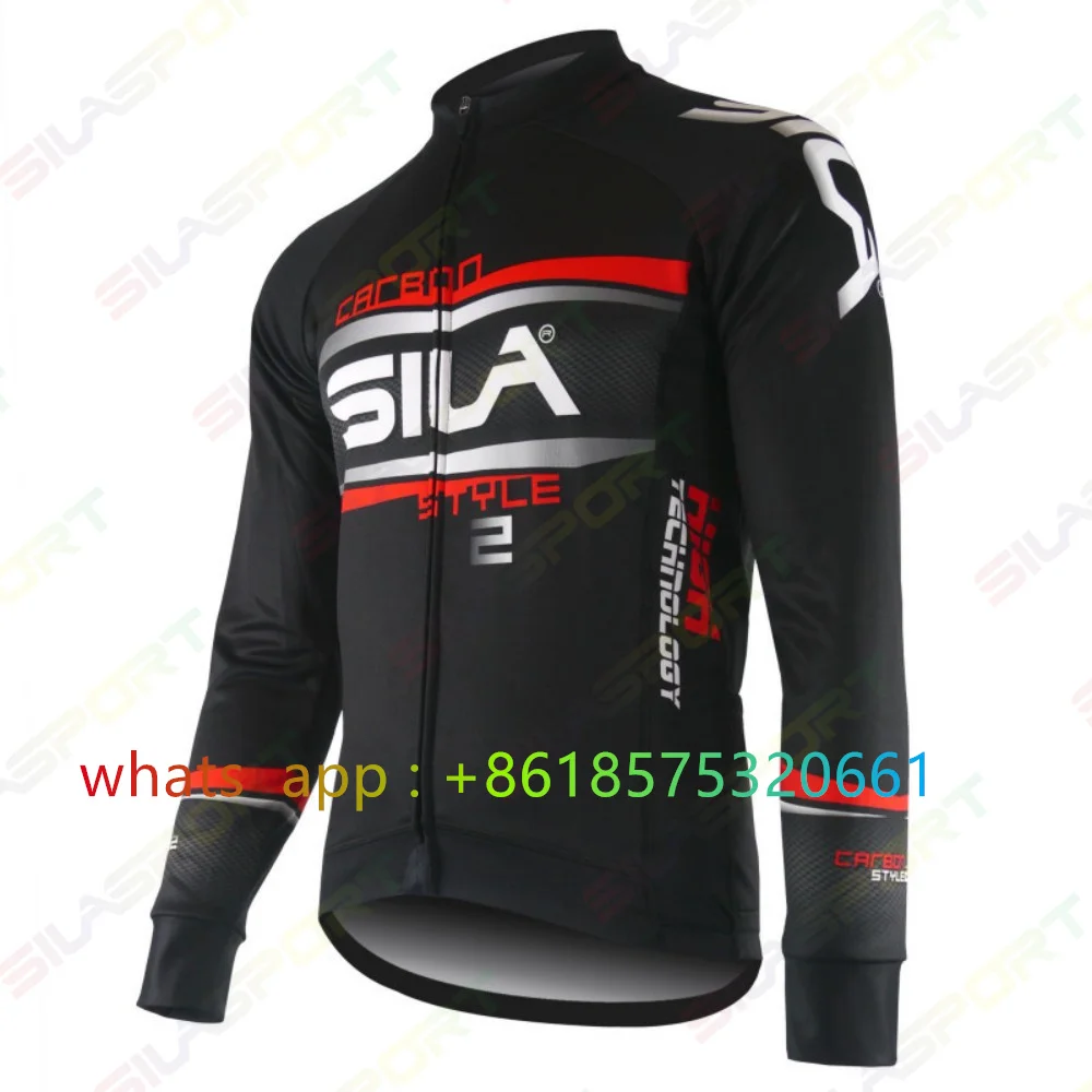 SILASPORT New 2024 Summer Men Cycling Jersey Spring Autumn Thin Long Sleeve Quick Dry Bike Top Maillot MTB Road Bicycle Clothing