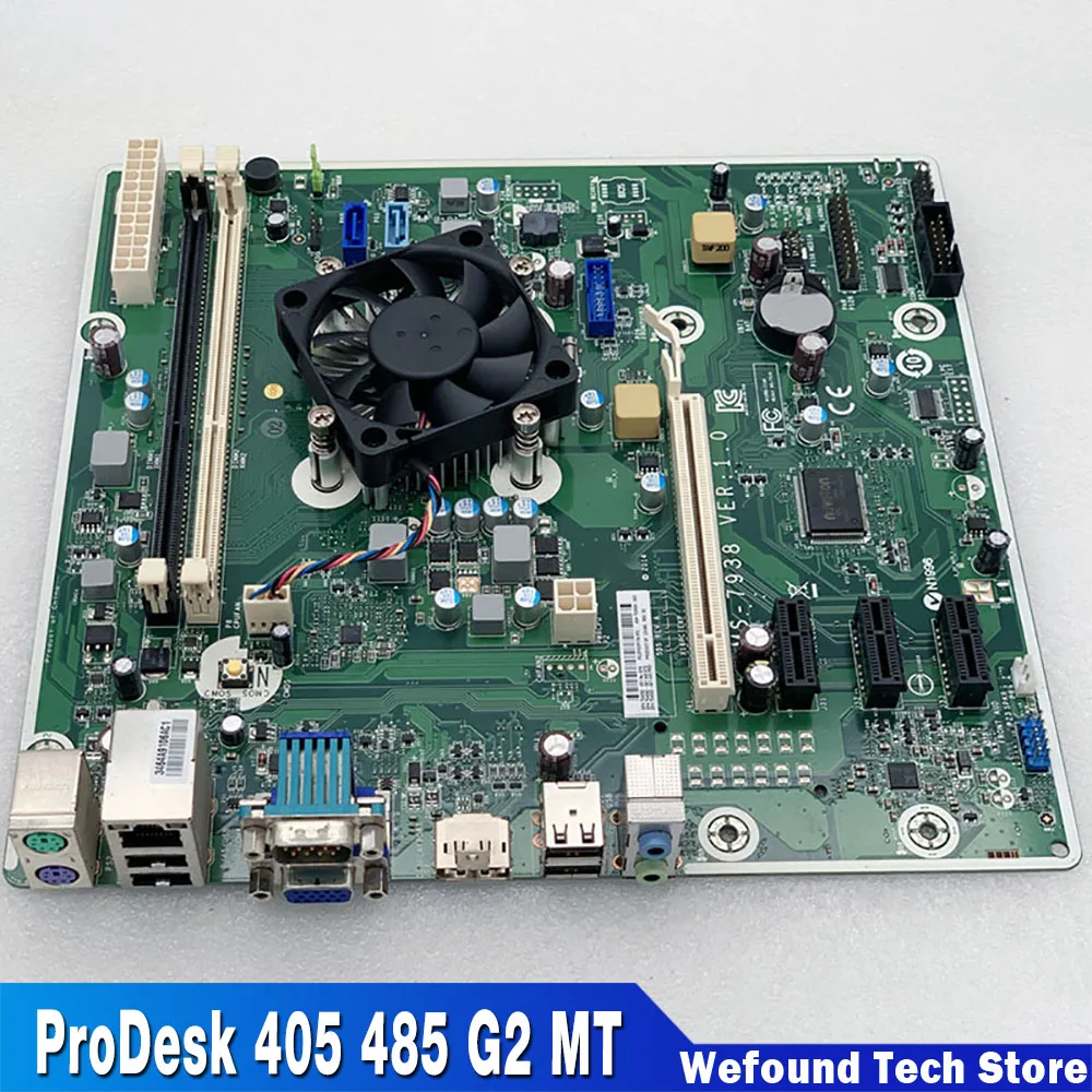 For HP ProDesk 405 485 G2 MT Server Motherboard  Fully Tested MS-7938 754091-001 753929-001