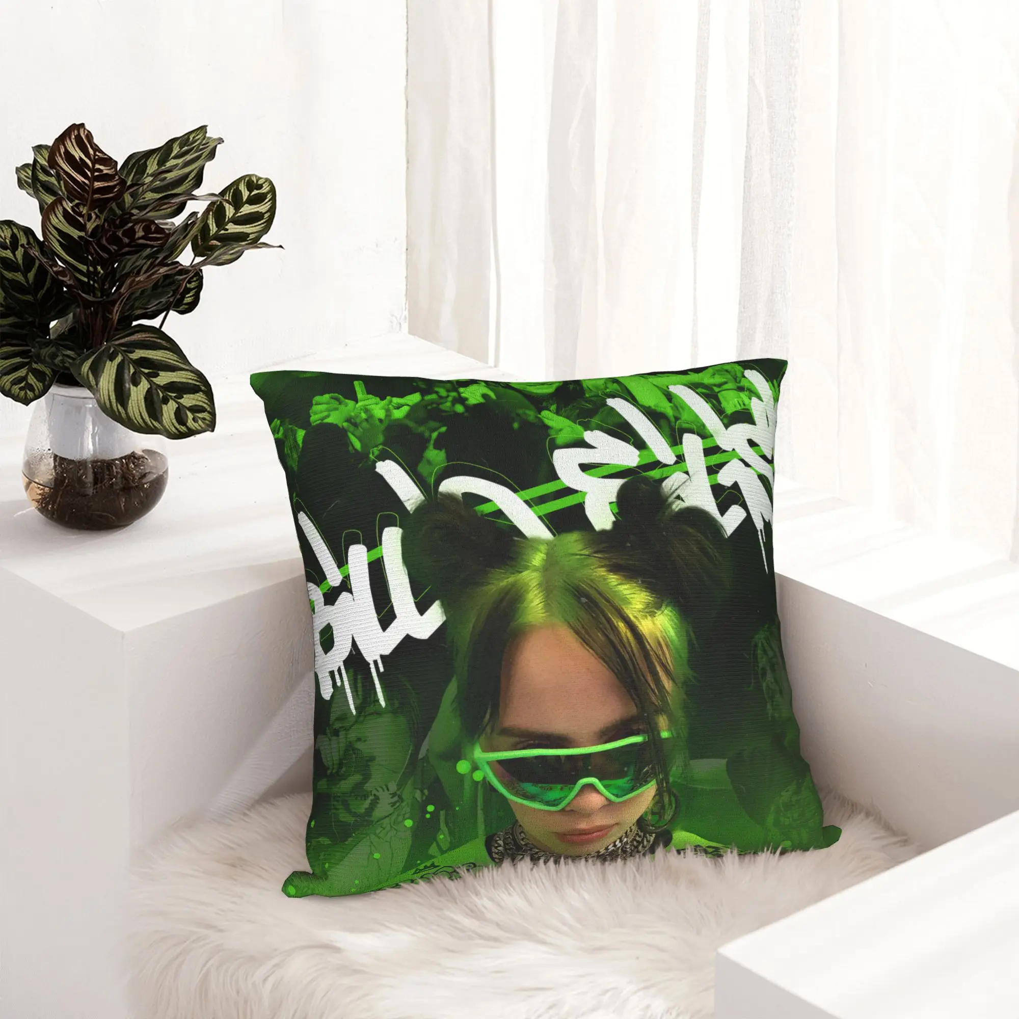 Billies Hit Me Hard And Soft Pillowcase Printed Polyester Cushion Cover Decorations Throw Pillow Case Cover Bedroom Square 45*45