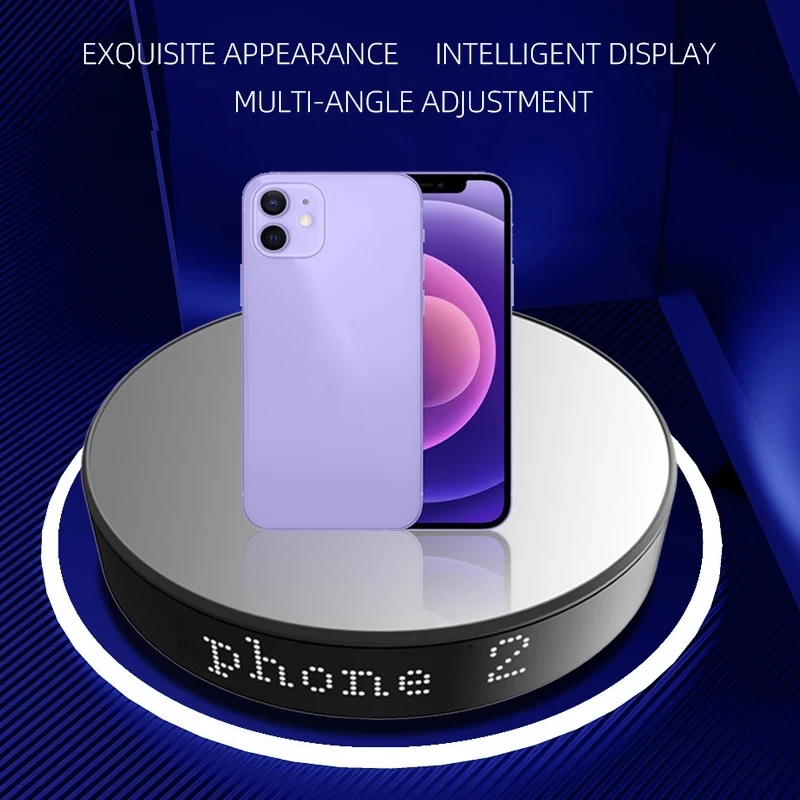 20CM Smart Electric Rotating Stand APP Intelligent Turntable Screen Display Rotate Photography Table Exhibition Platform