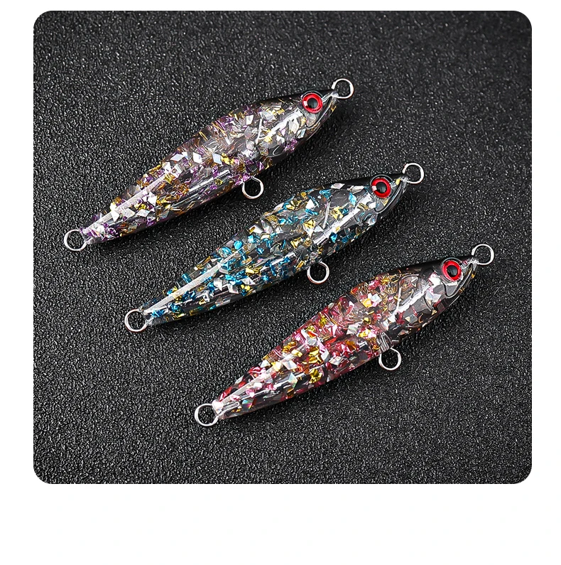 TAIYU Harz-Fischköder Luya Kunstköder 7cm 17g Harter Köder Laser-Reflektierender Bleigewichteter Fischköder – Detail 13