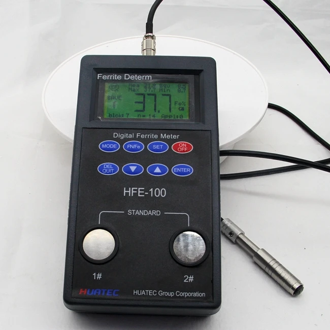 NDT industry Portable Ferrite meter HFE100, digital Ferrite Scope Ferrite analyzer meter for steel Duplex