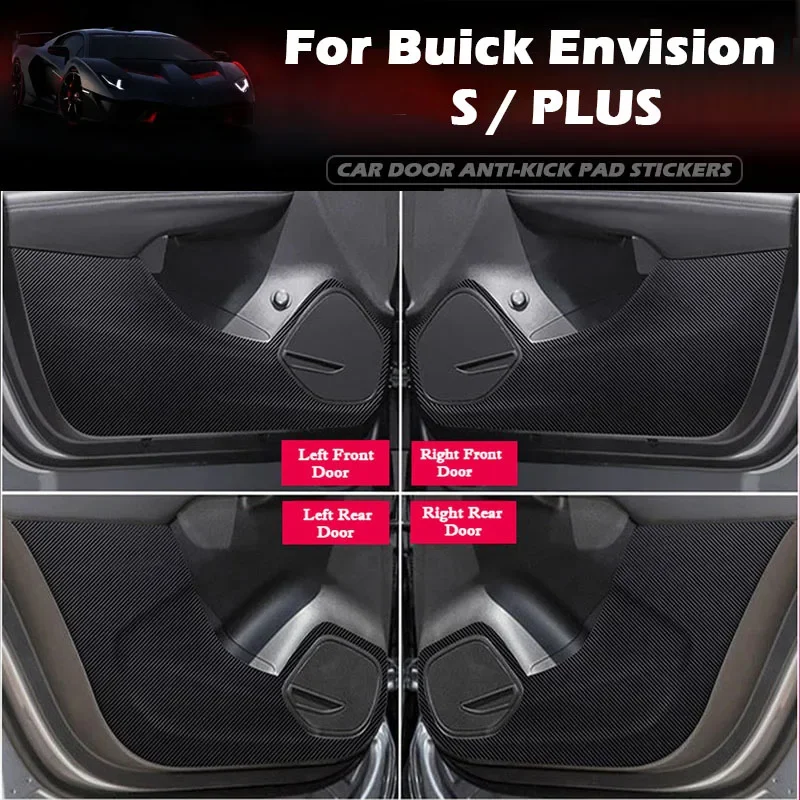 For Buick Envision S/PLUS 2014-2024 2025 Car Door Anti Kick Pad Leather Sticker Glove Box Film Anti-dirty Protective Accessories