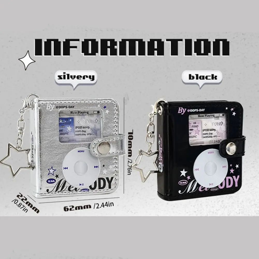 Inner Page 2 Inch Photo Album Album Cover Photo Storage Photo Album Binder Photo Card Holder Cash Savings Binder Keychain