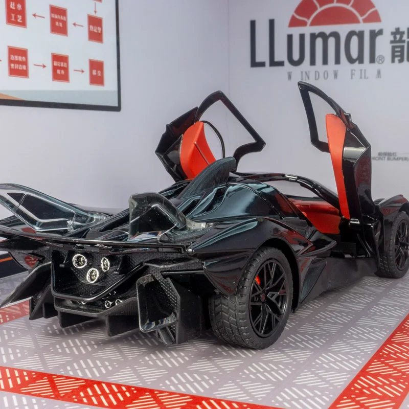 

1:24 simulation Apollo EVO supercar alloy car model has simulated sound and lighting functions rich details, fine workmanship