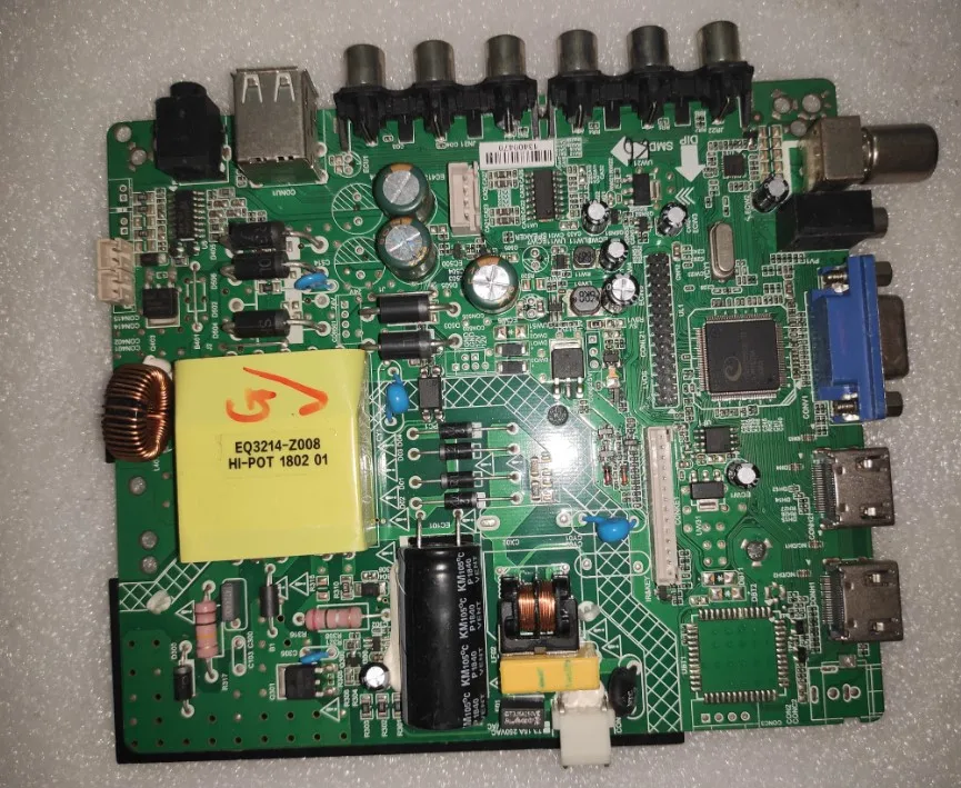 Freies verschiffen! DP.V56RL.813.G.1.PA Drei-in-one TV motherboard 48-55V 600MA arbeits gute