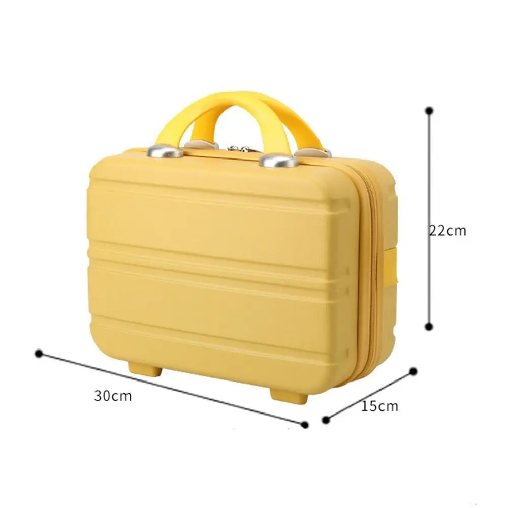 14 inch Portable Multi-function Mini Travel Suitcase Cosmetic Box Hand Luggage Organizer Case Small Boarding Case Multicolor