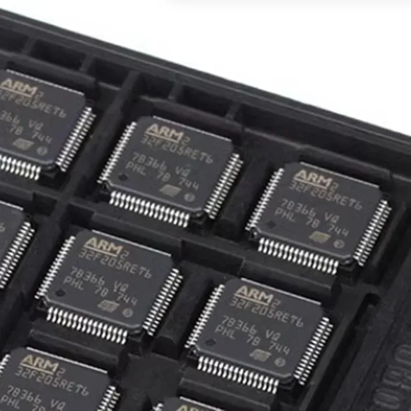 Good quality STM32F205RBT6 STM32F205RCT6 STM32F205RET6 STM32F205RGT6 QFP-64 ARM Cortex-M4 32-bit microcontroller-MCU