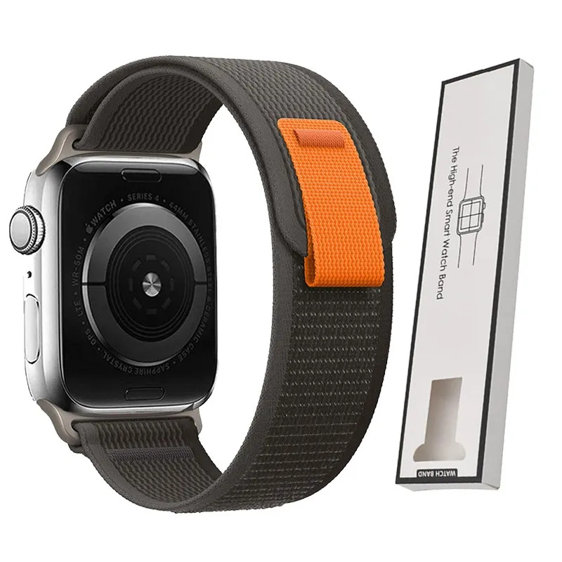 BOX+Trail Loop-band voor Apple Watch-bandjes Ultra 4 2 3 49mm 46mm 44mm 45mm 40mm, armband voor iWatch Series 11 10 9 8 7 SE 12