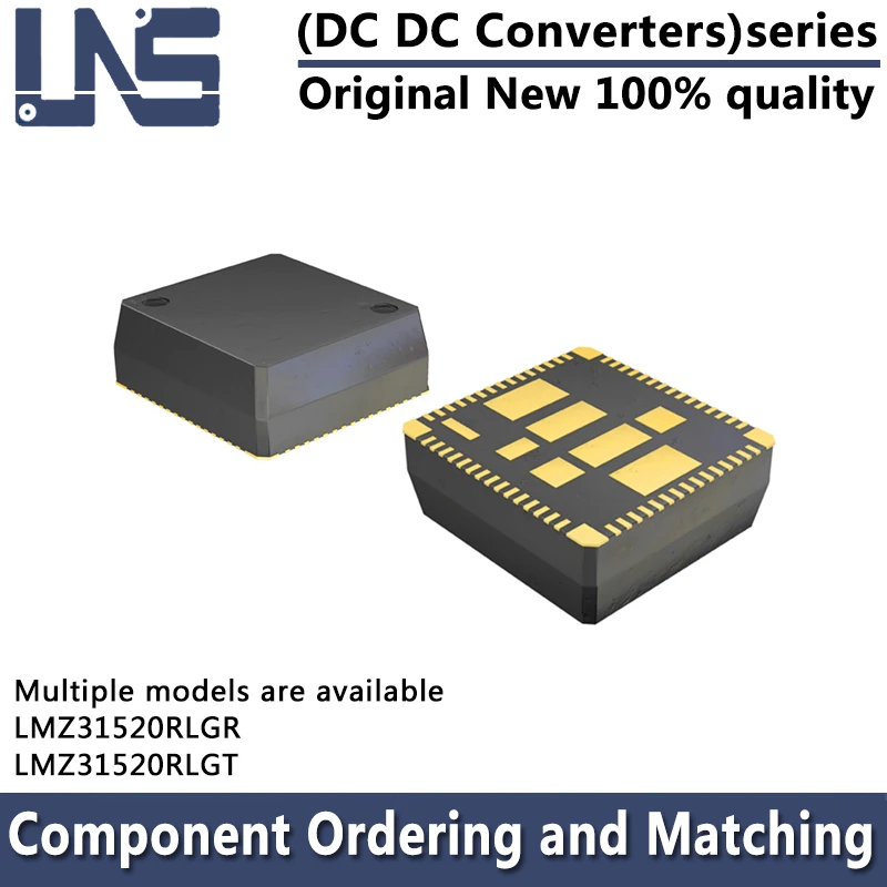 1PCS LMZ31520RLGR LMZ31520RLGT 0.6-3.6V 72W BQFN-72 16.2mmx15.2mmx5.9mm DC DC Converters