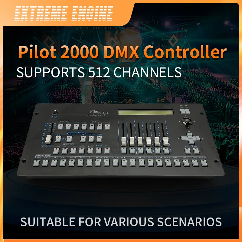 

Extreme engine Pilot2000 Dmx512 Console Stage Light Dj Controller for Dmx Moving Head Led Wash Par Disco Leds Control Pilot 2000