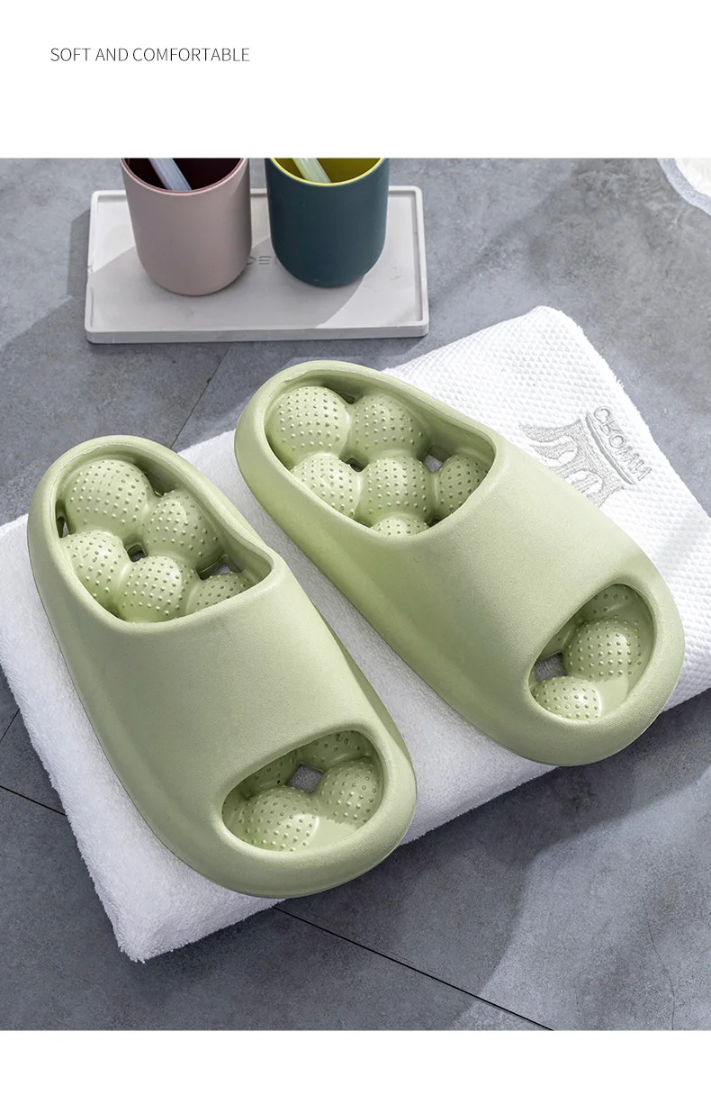 TZLDN Ergonomische EVA-Badehausschuhe für Unisex, wasserlaufsichere Massage-Hausschuhe, bequeme, atmungsaktive Freizeit-Hausschuhe – Detail 12