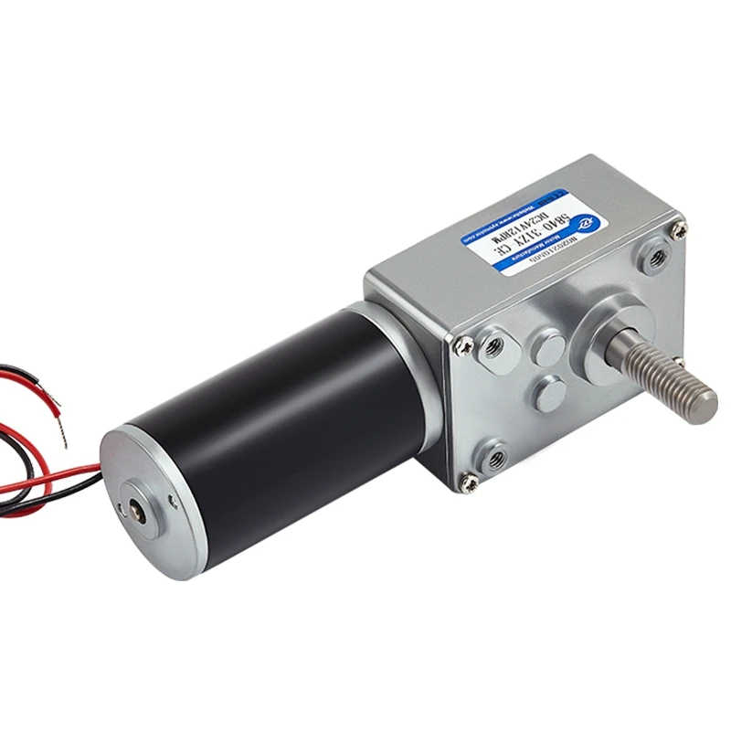 5840 Micro Turbo worm DC Reduction Motor M8 screw self - locking gear 12V24V