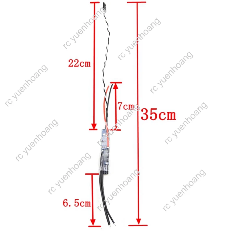 Contrôleur de vitesse électronique ESC sans balais 2S-6S LiPo 30A, avec ligne de Signal de fil de moteur pour Drone Multicopter, modèle d'avion RC, 1 pièce