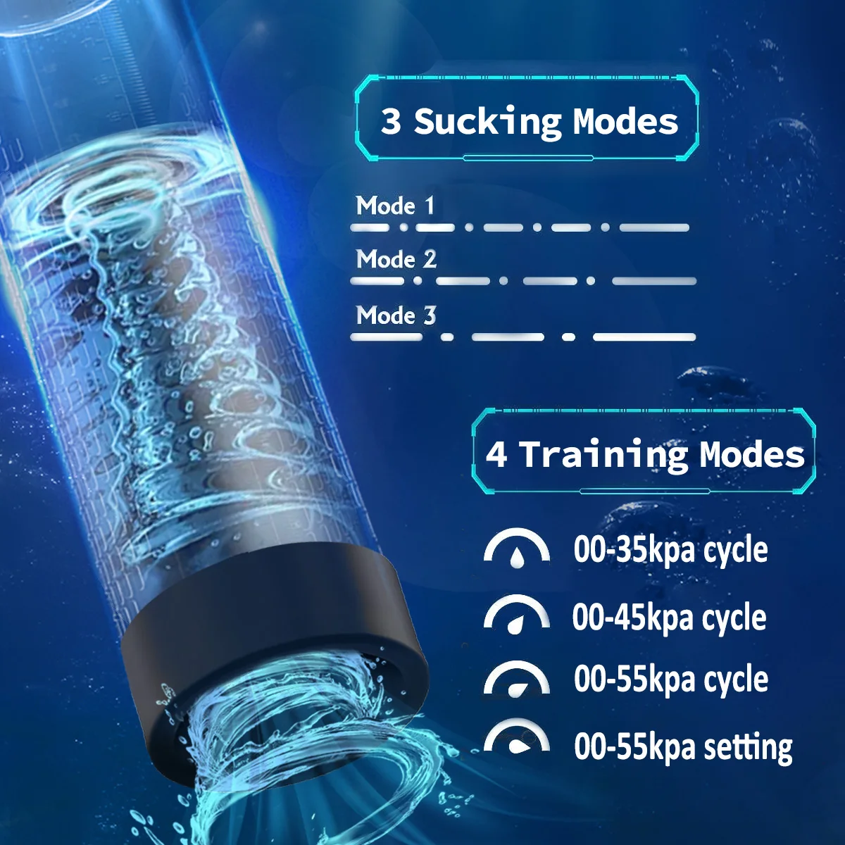 Electric Penis Pump IPX7 Waterproof Suction Penis Extender Dick Enlarger Vacuum Penis Enlargement Masturbator Sex Toys for Men