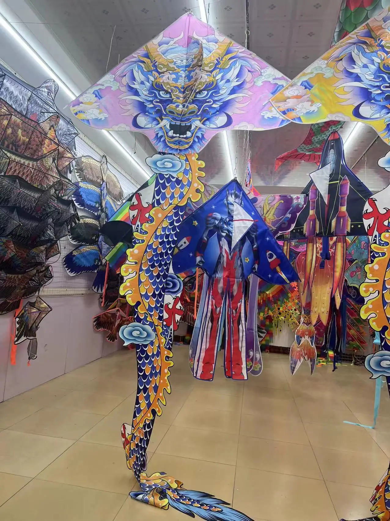 Kite pastagem kite brisa para voar crianças adulto grande dragão cauda longa pipas corda gingham diversão ao ar livre brinquedos esportivos conjunto