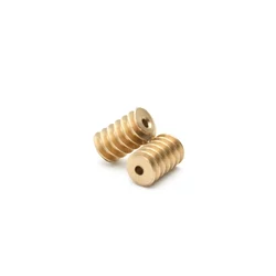 0.6M 1.98MM 2MM Hole 12mm*7mm Diameter Copper Worm Gear (Single Start Worm)