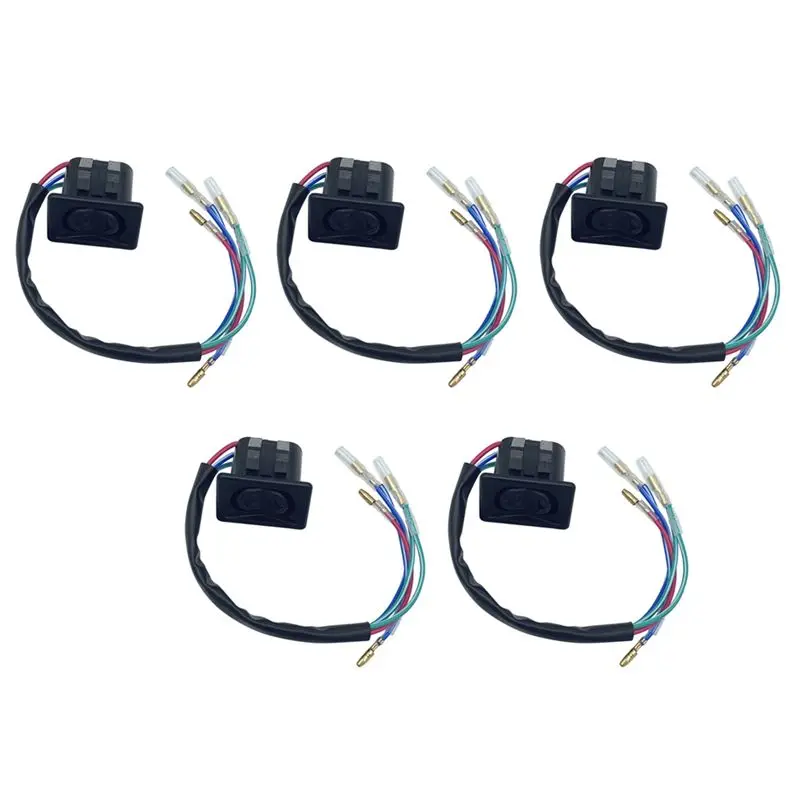 Raro interruptor de trim y inclinación 5X 87-856990 896620 87-8M0042301 para cubierta de motor Mercury, compatible con Mercury Mariner Tracker 30-300 HP