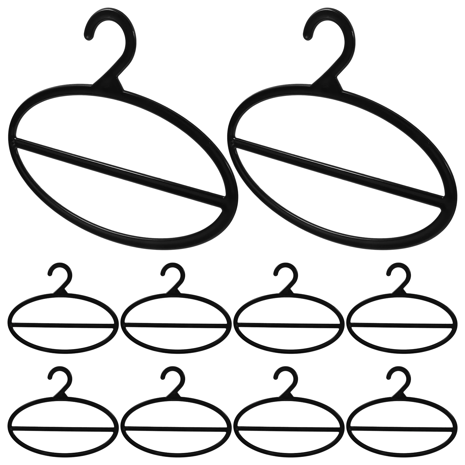 

10Pcs Tie and Scarf Organizer 17Cm Rotating Hanging Closet Rack for Space Efficient Storage of Fashion Accessories