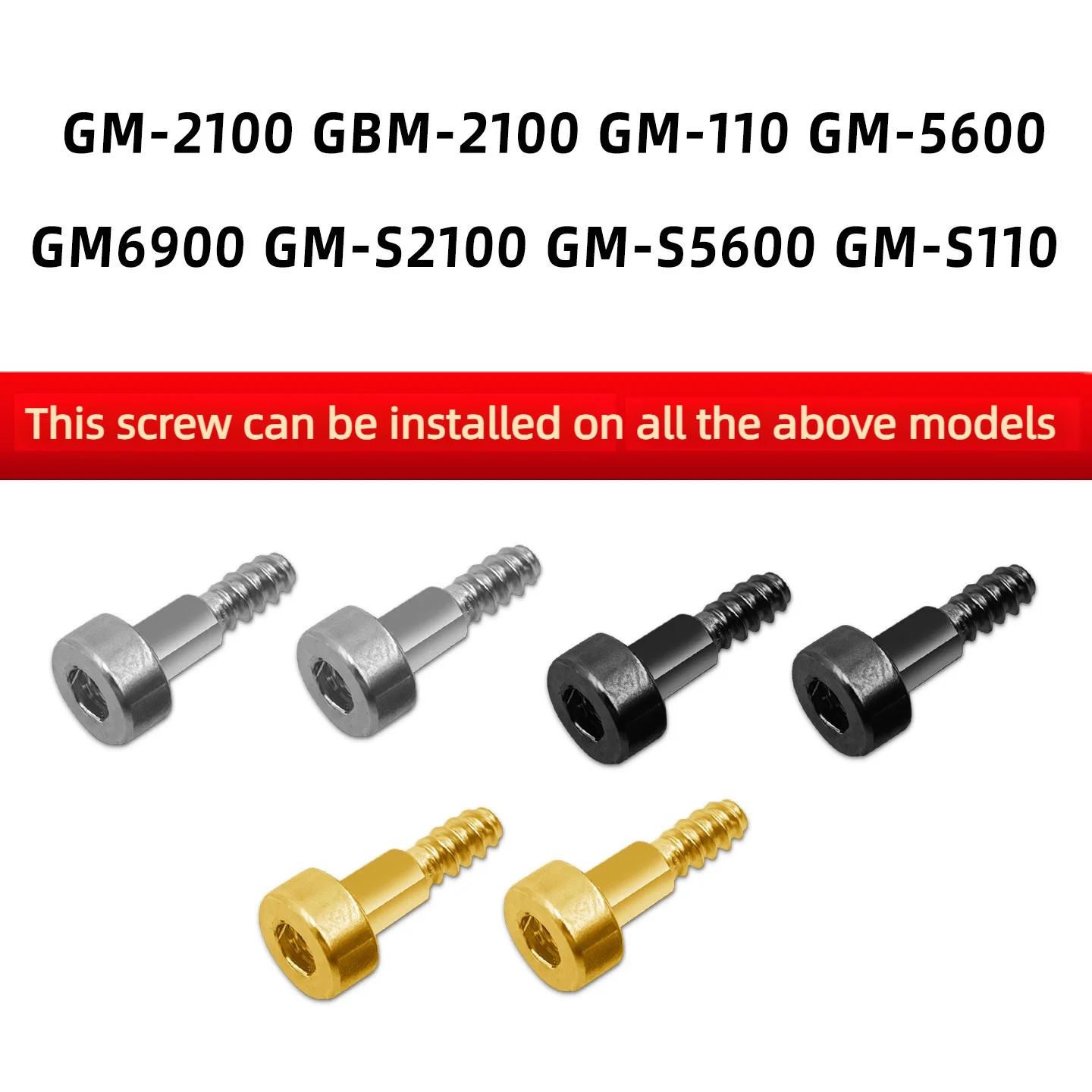 Watch Case retaining screw For Casio G-Shock GM-2100 GM-110 GBM-2100 GM-5600 GM-S2100 GM6900 Watch Side Screws with tools parts
