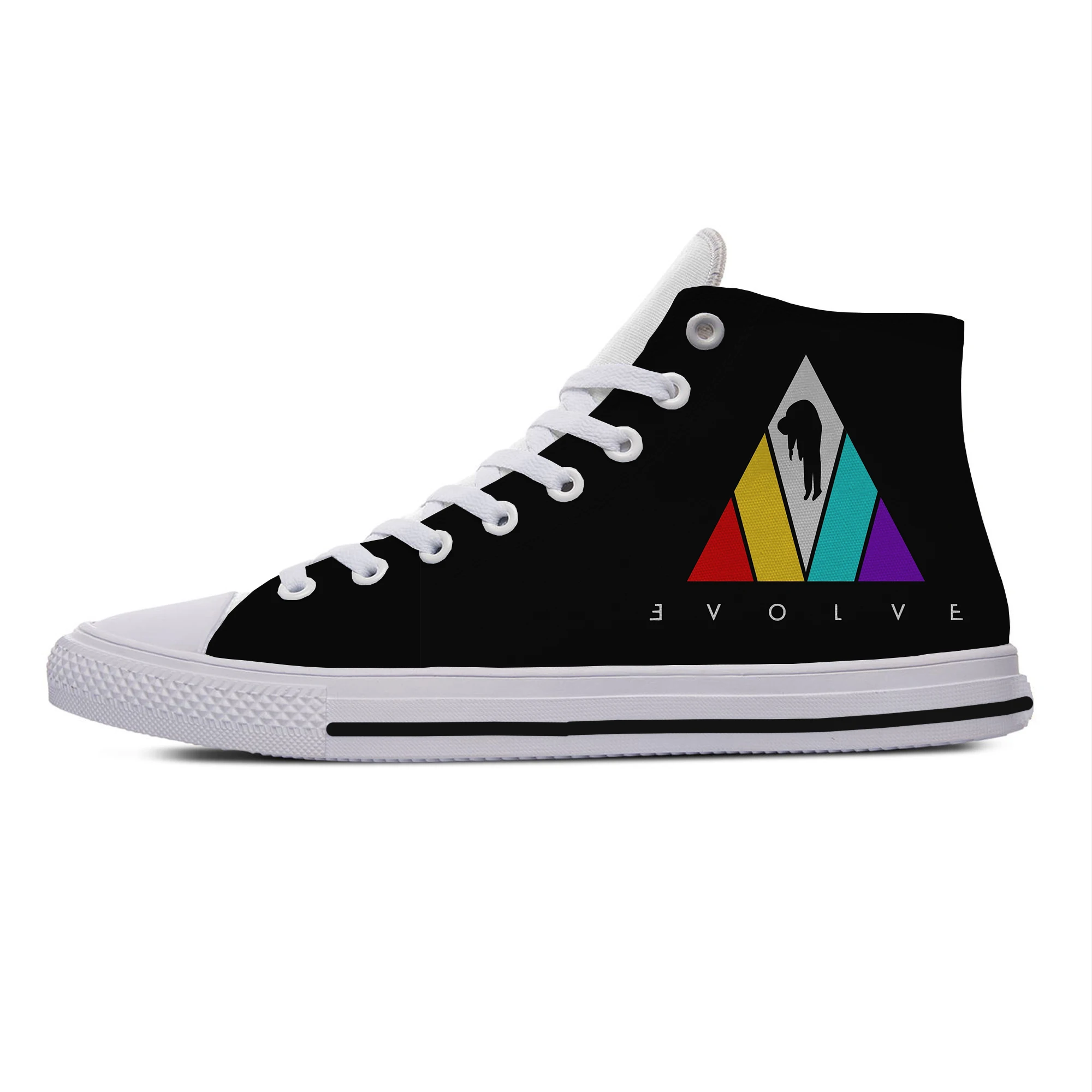 Hot Cool Man Shoes Lightweight High Quality Woman Sneakers Breathable Classic Imagine Dragons Canvas Shoes High Top Board Shoes