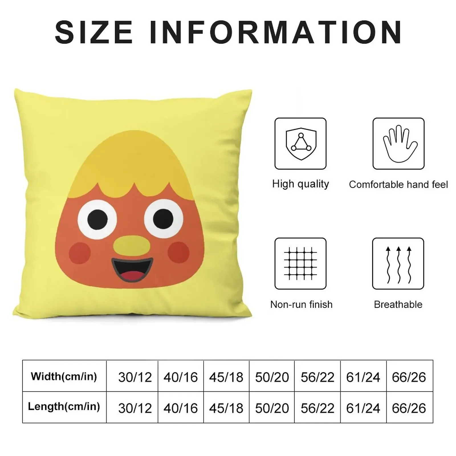 Noodle & Pals Kernel Face Throw Pillow Pillow Case Christmas Sofa Cushions Covers Christmas Cushion For Home pillow