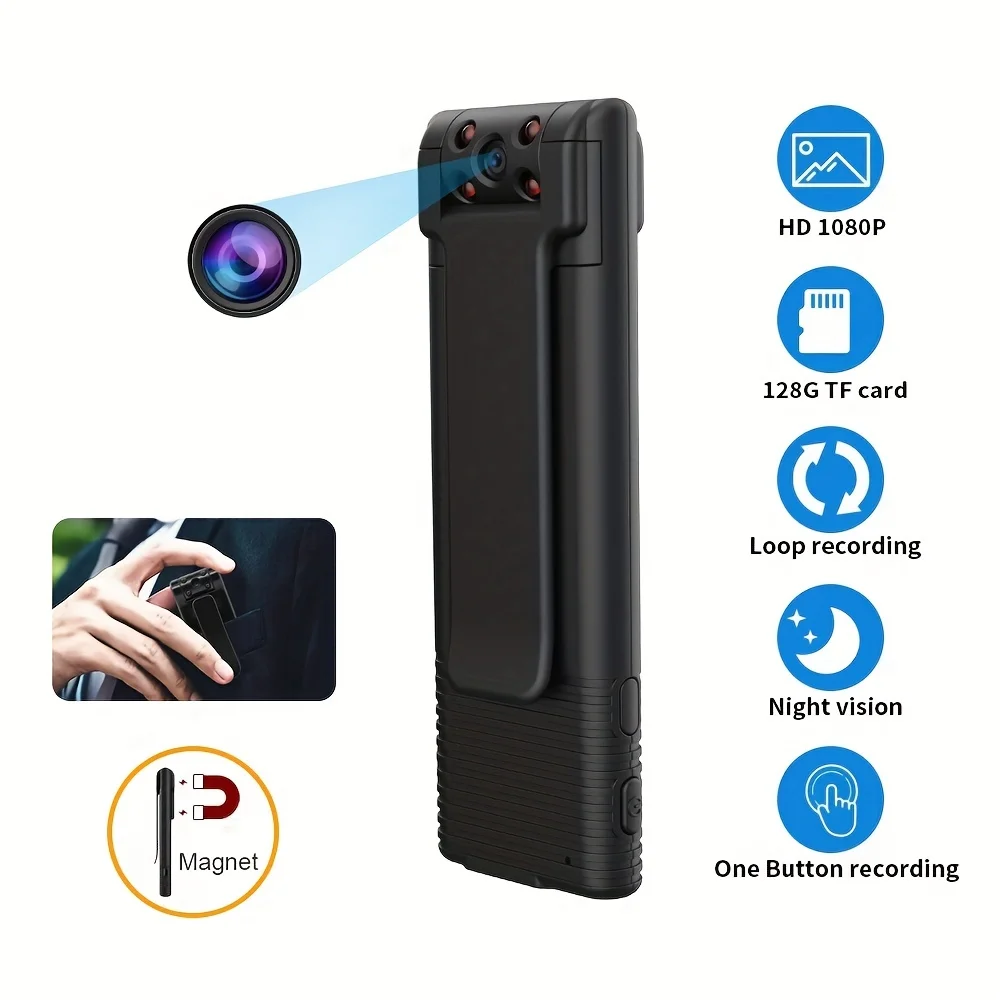 intelligent camera pen 1080P HD pixel recording pen 1000Mah large battery 120 ° wide-angle camera  rotation motion detection