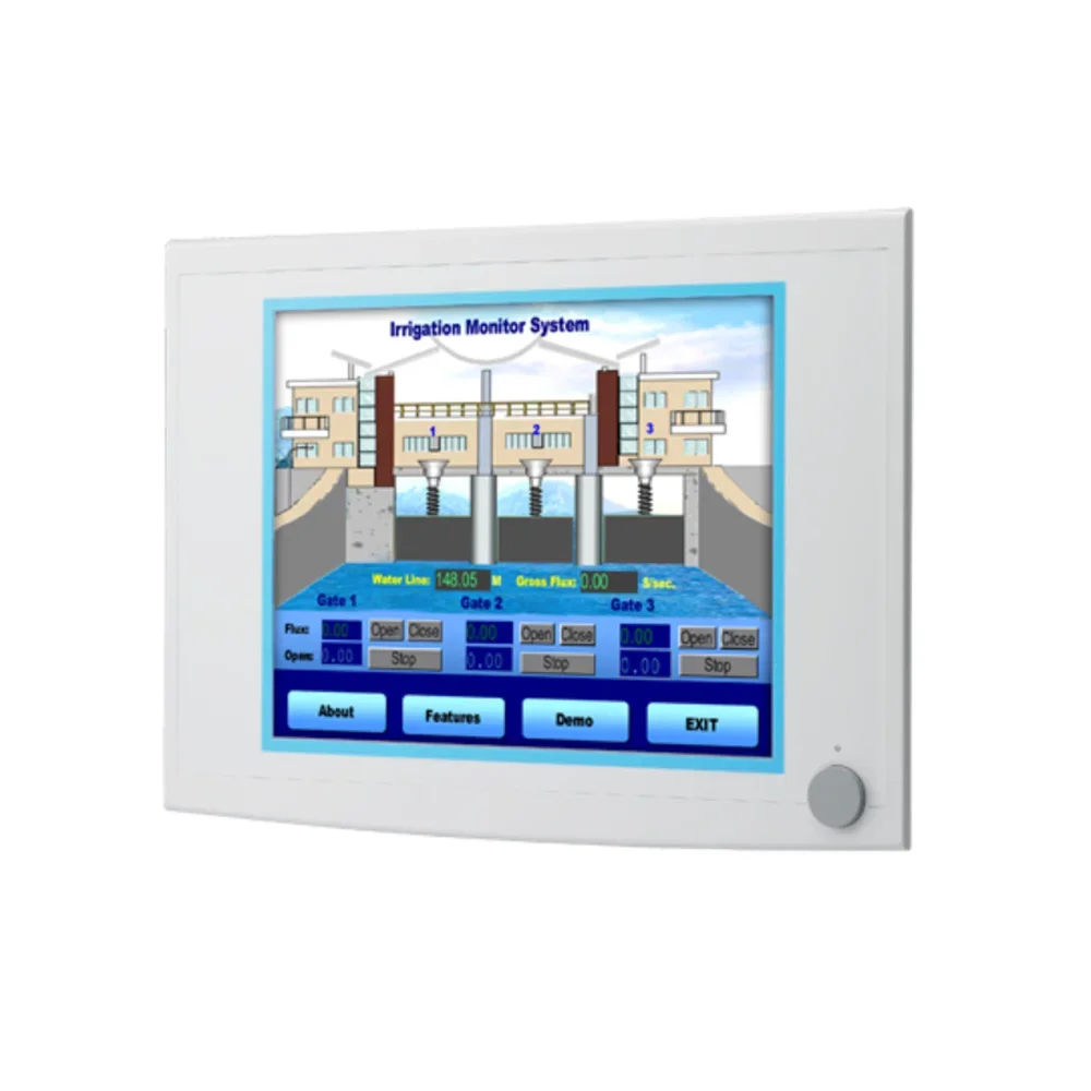 Advantech FPM-5171G 17 Inch SXGA TFT LED LCD Resistive Touch Control  Flat-panel Color Industrial Grade Monitor