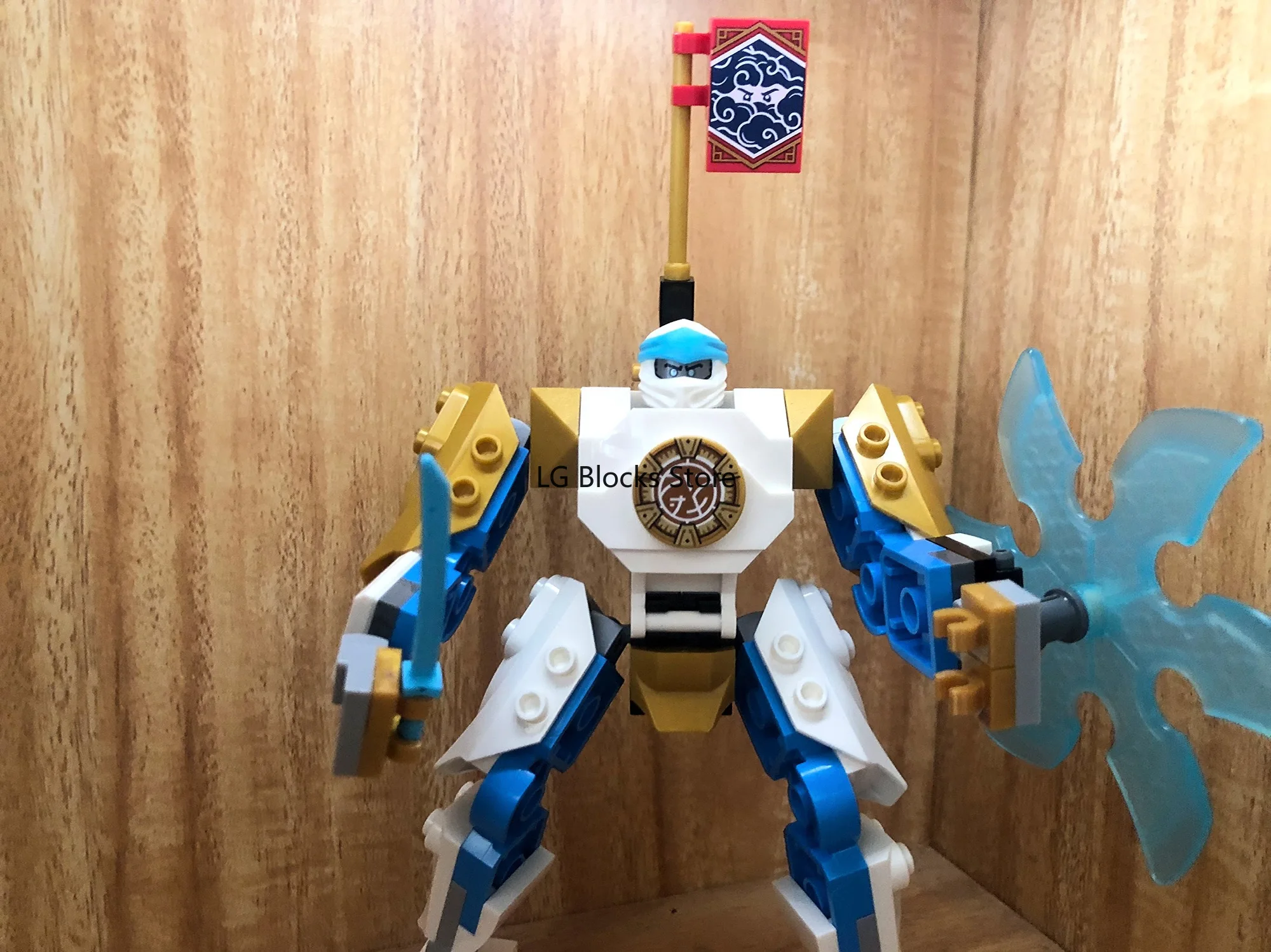 LEGO NINJAGO Zane's Power Up Mech EVO Action Figure with Cobra