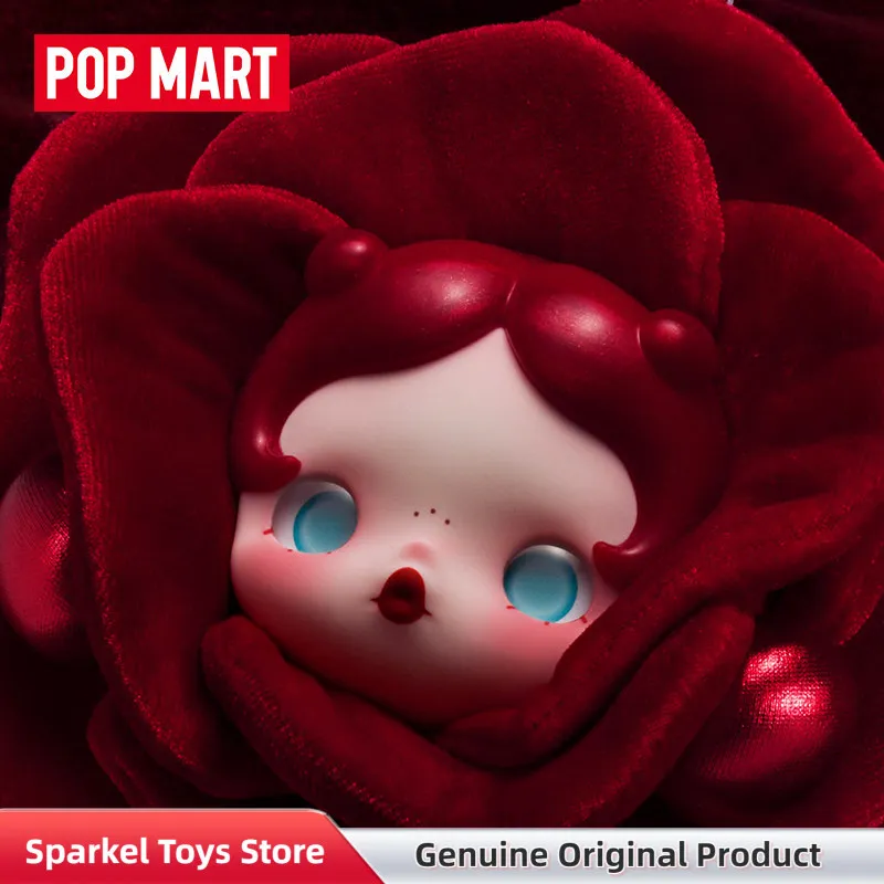 POPMART Skullpanda Amid Flowers Vinyl Plush Pendant Doll Petals In