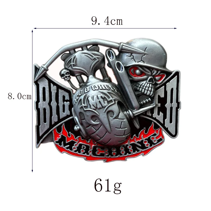 Motorcycle Skull motorcycle belt buckle Western style