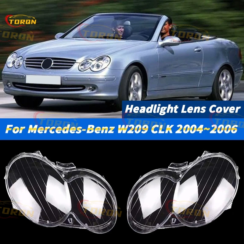 

For Mercedes-Benz W209 CLK 2004 2005 2006 Car headlight lens cover dust cover for headlights car accessories automobil parts