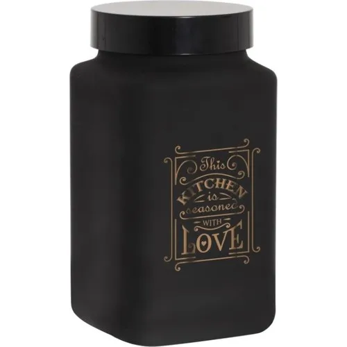 Herevin 2 Lt Black Square Jar