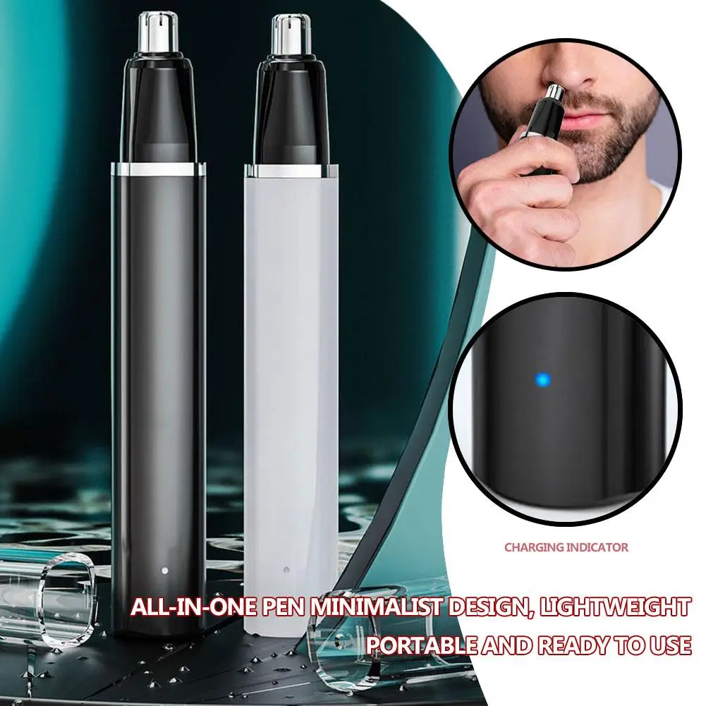 Electric Nose Hair Trimmer USB Rechargeable Mini Nose Hair Trimmer For Men Women - Waterproof Nose Hair Epilator N4Z5