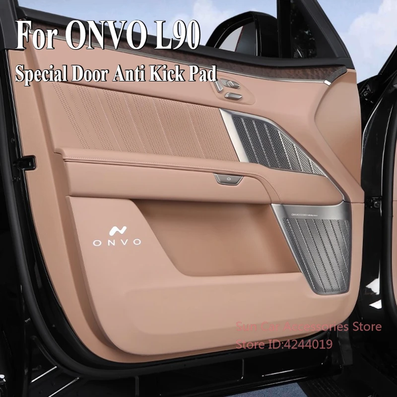 

For NIO ONVO L90 Special Door Anti Kick Pad Scratch Resistant Trampling Leather Protective Sticker Car Interior Accessory