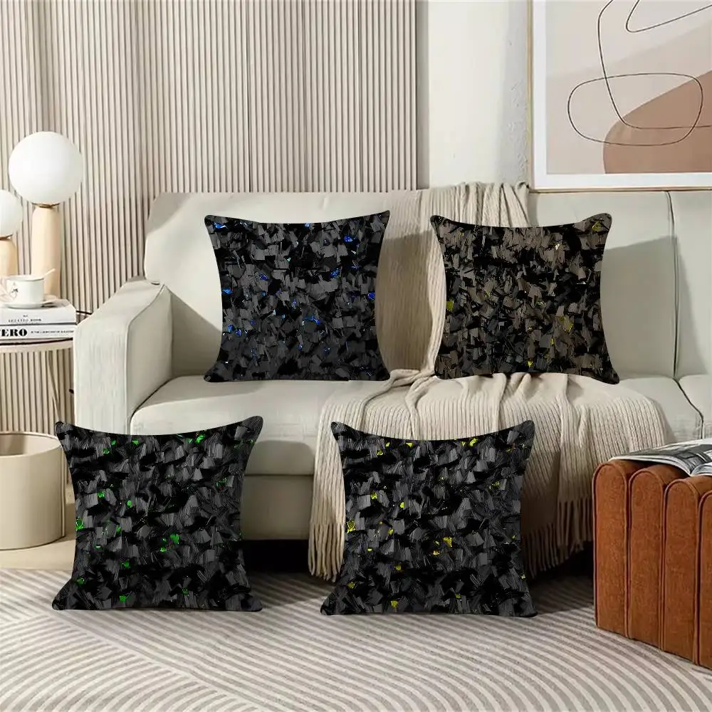

Чехол для подушки из углеродного волокна, чехол для диванной подушки, украшение для дома, подарок для детей