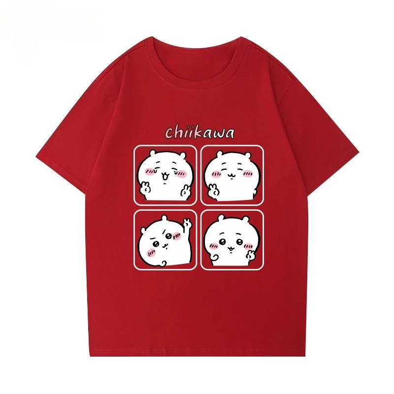 Chiikawa Usagi Hachiware Graphic Tee Unisex Cute Cartoon Short Sleeve Casual Anime Streetwear Fashion Tops image 6