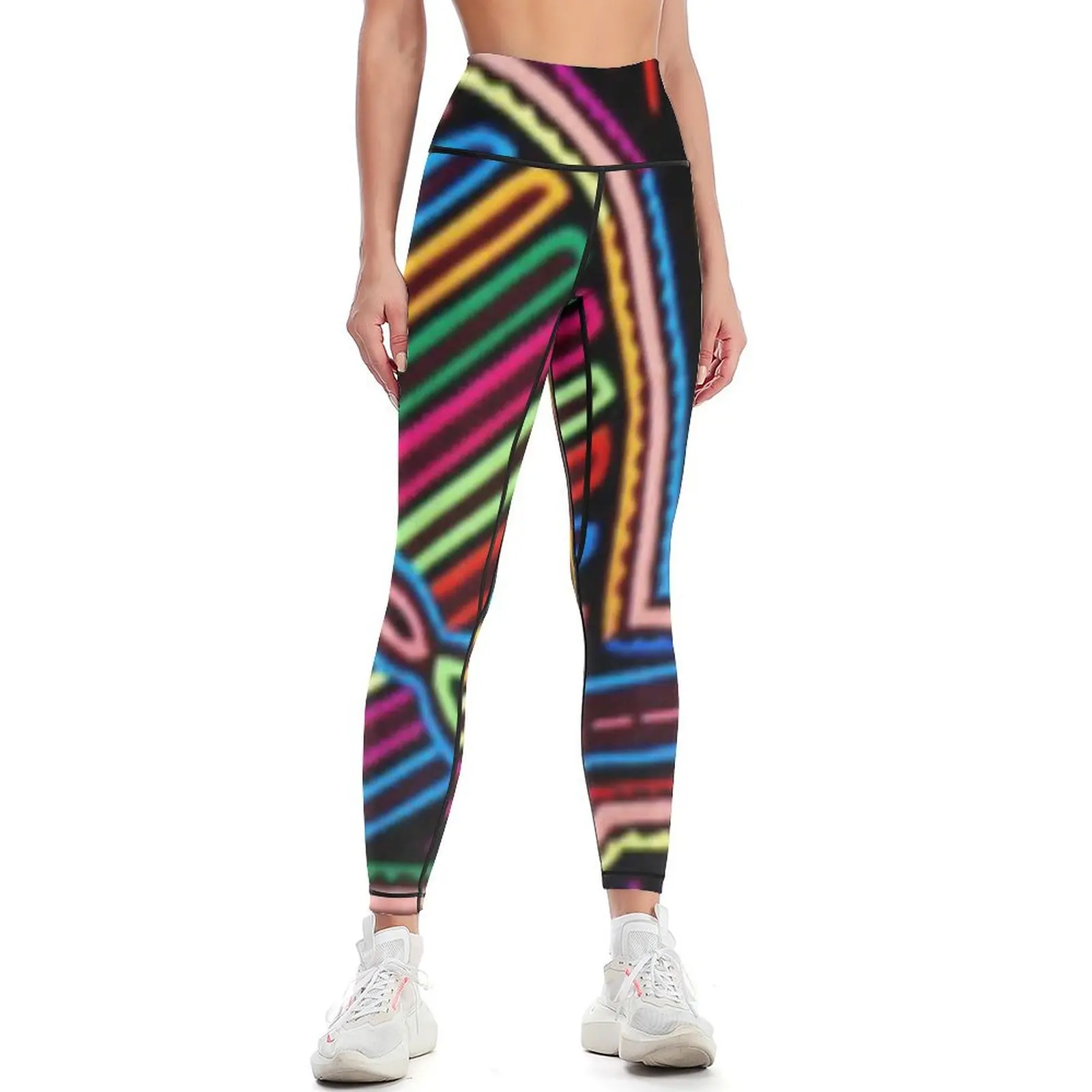 Mola de panama Leggings กางเกงกีฬากางเกงออกกำลังกายสำหรับผู้หญิง